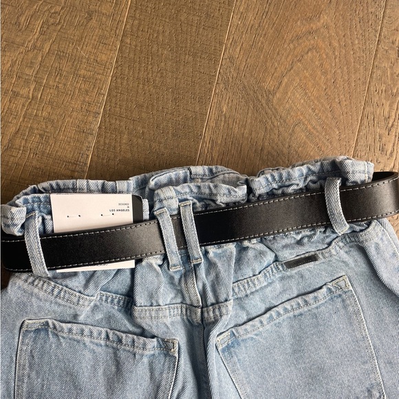 KanCan Women’s High Rise Paper Bag Jean Shorts - 3” - Picture 6 of 6